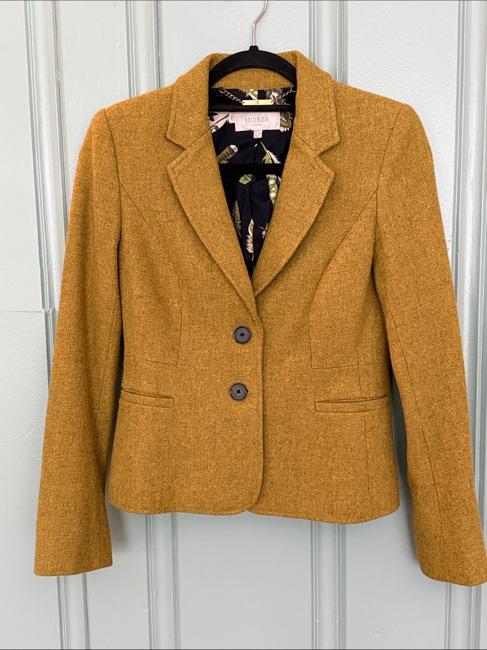 Hobbs London Blake Blazer | US 4 in Chartreuse